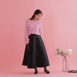 Satin Flair Skirt - MAISON MARBLE