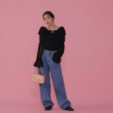 Shoulder Lace Blouse - MAISON MARBLE