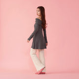 Shoulder Ribbon Knit - MAISON MARBLE