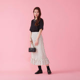 Silky Dot Skirt - MAISON MARBLE