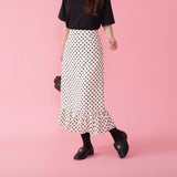 Silky Dot Skirt - MAISON MARBLE