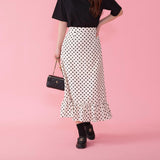 Silky Dot Skirt - MAISON MARBLE