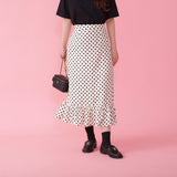 Silky Dot Skirt - MAISON MARBLE