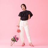 White Tweed Pants - MAISON MARBLE