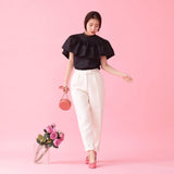 White Tweed Pants - MAISON MARBLE