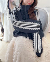 【PRE ORDER】Side Lace Frill Jumper