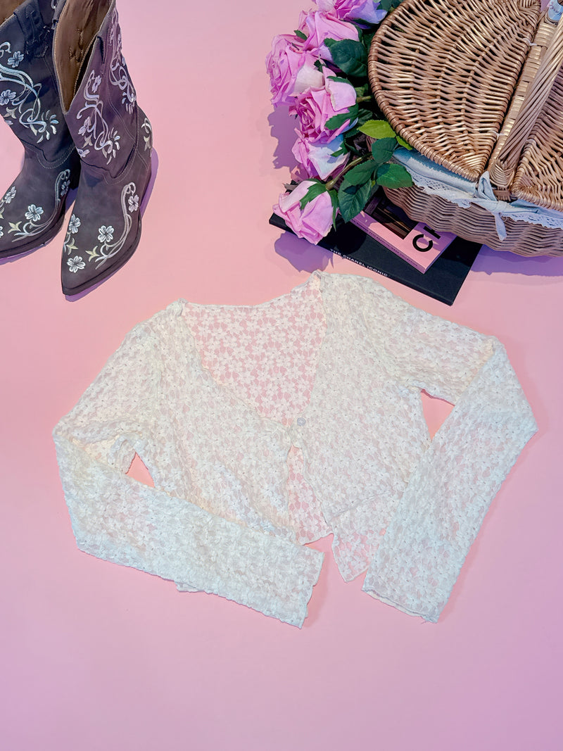 Lacy Flower Cardigan
