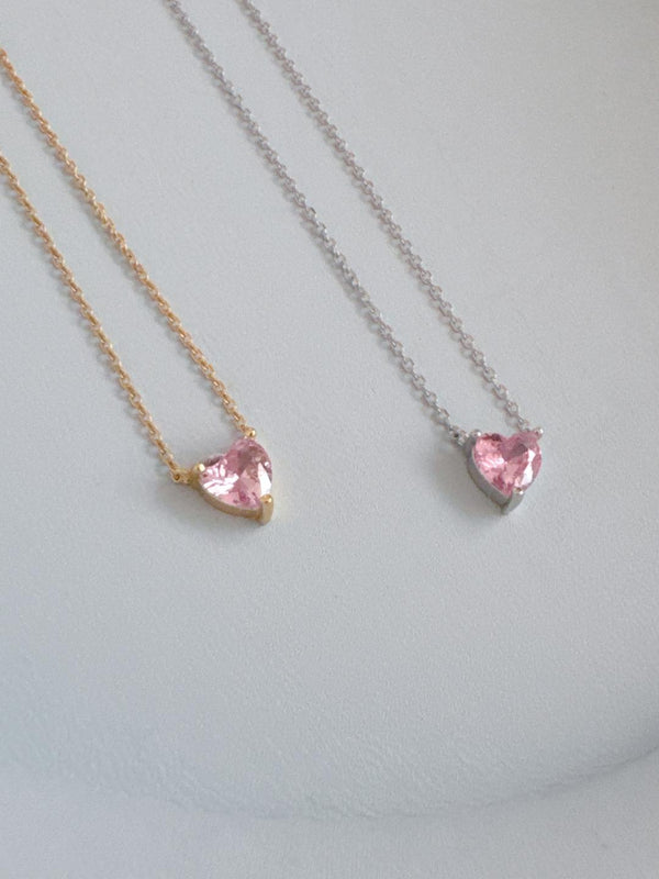 Pink Heart Necklace