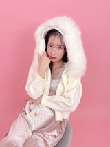 Fur Knit Hoodie
