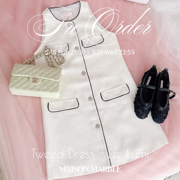 【PRE ORDER】Tweed Dress "Été Lumi"