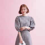 Rose Jacquard Knit Top