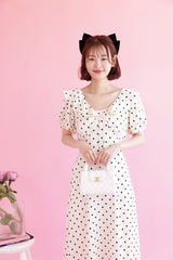 Classic Frill Dot Dress