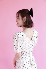 Classic Frill Dot Dress