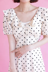 Classic Frill Dot Dress