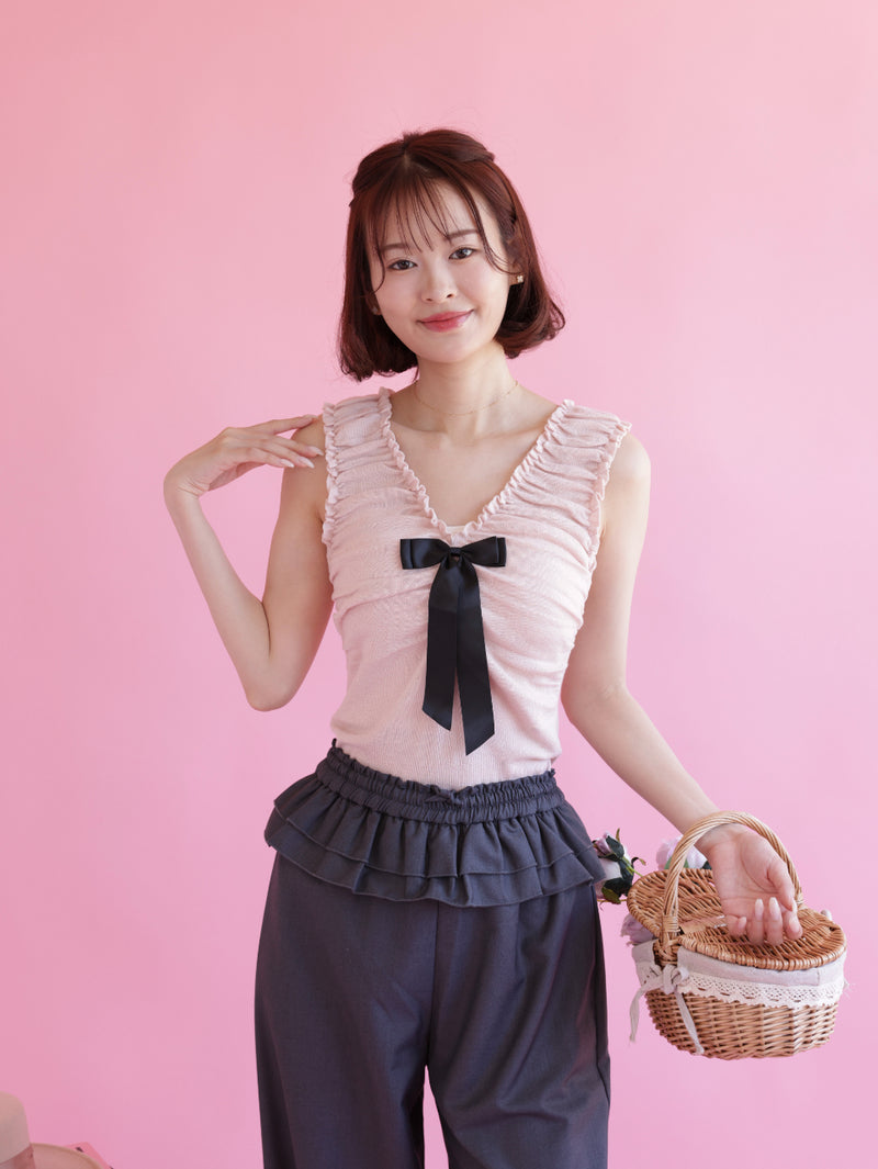 Ribbon Knit Tops
