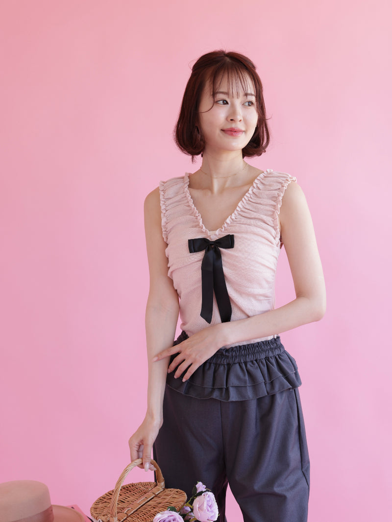 Ribbon Knit Tops
