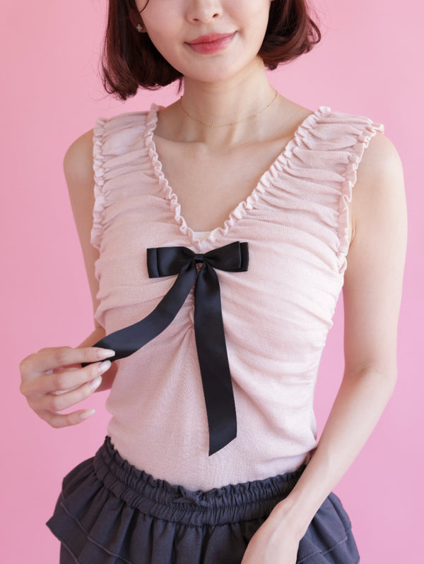 Ribbon Knit Tops