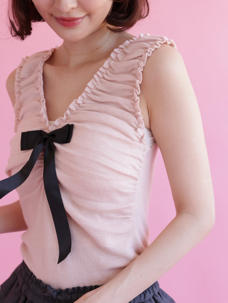 Ribbon Knit Tops