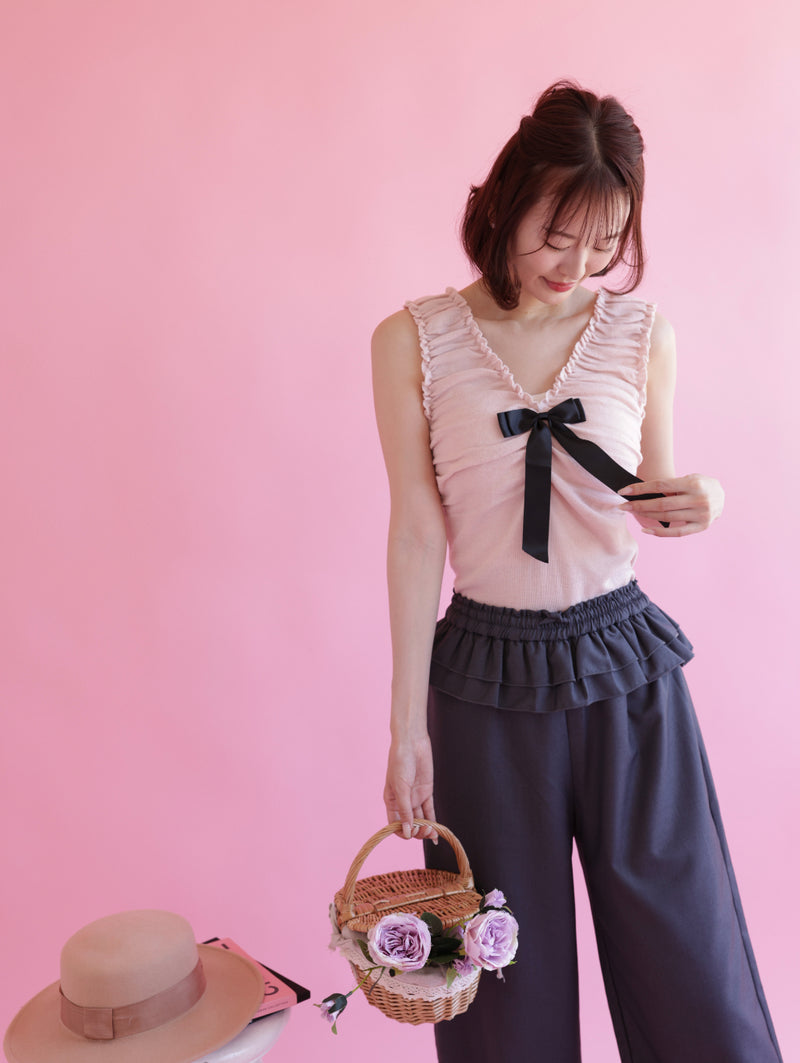 Ribbon Knit Tops