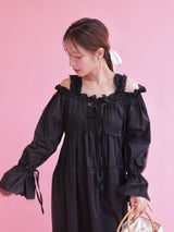 Lace Volume Long Dress