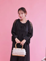 Lace Volume Long Dress