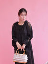 Lace Volume Long Dress