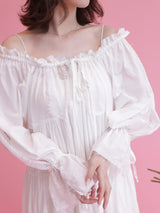 Lace Volume Long Dress