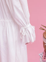 Lace Volume Long Dress