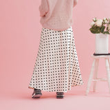 Dot Silk Skirt