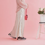 Dot Silk Skirt