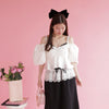 Crop Puff Blouse