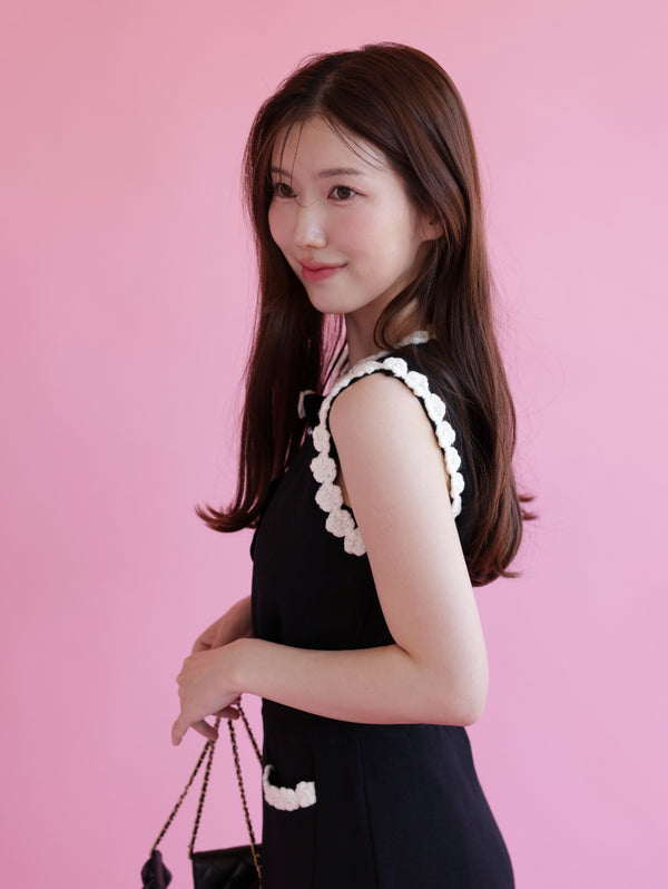 Flower Lace Knit Set
