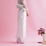 Flower Satin Skirt