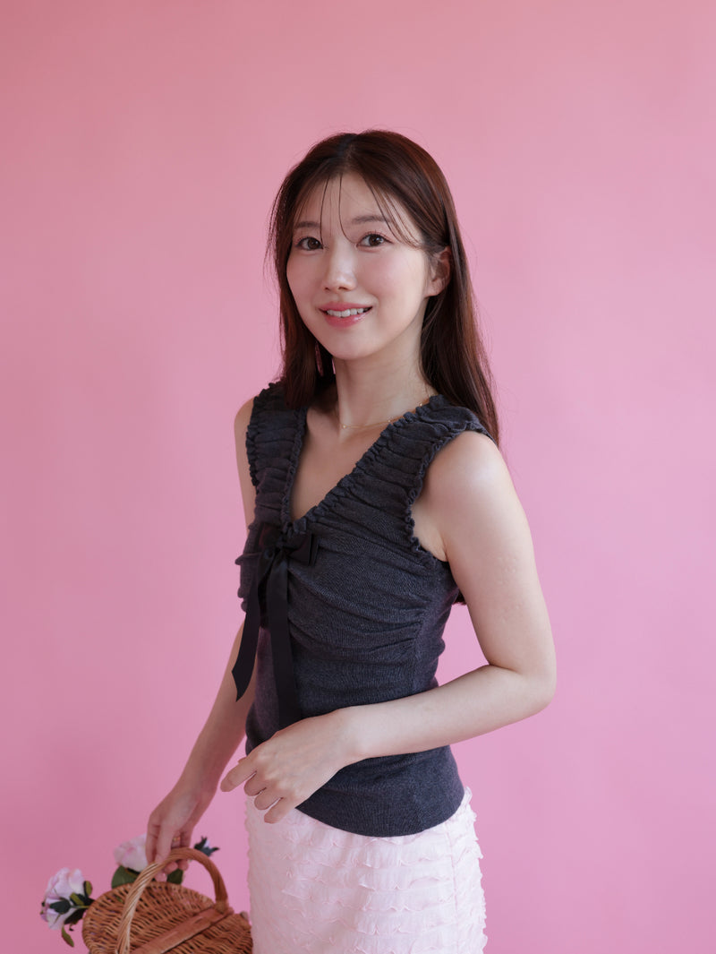 Ribbon Knit Tops
