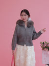 Fur Knit Hoodie