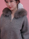 Fur Knit Hoodie