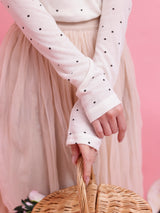 【在庫調整】Frill Bloom Dot Tops