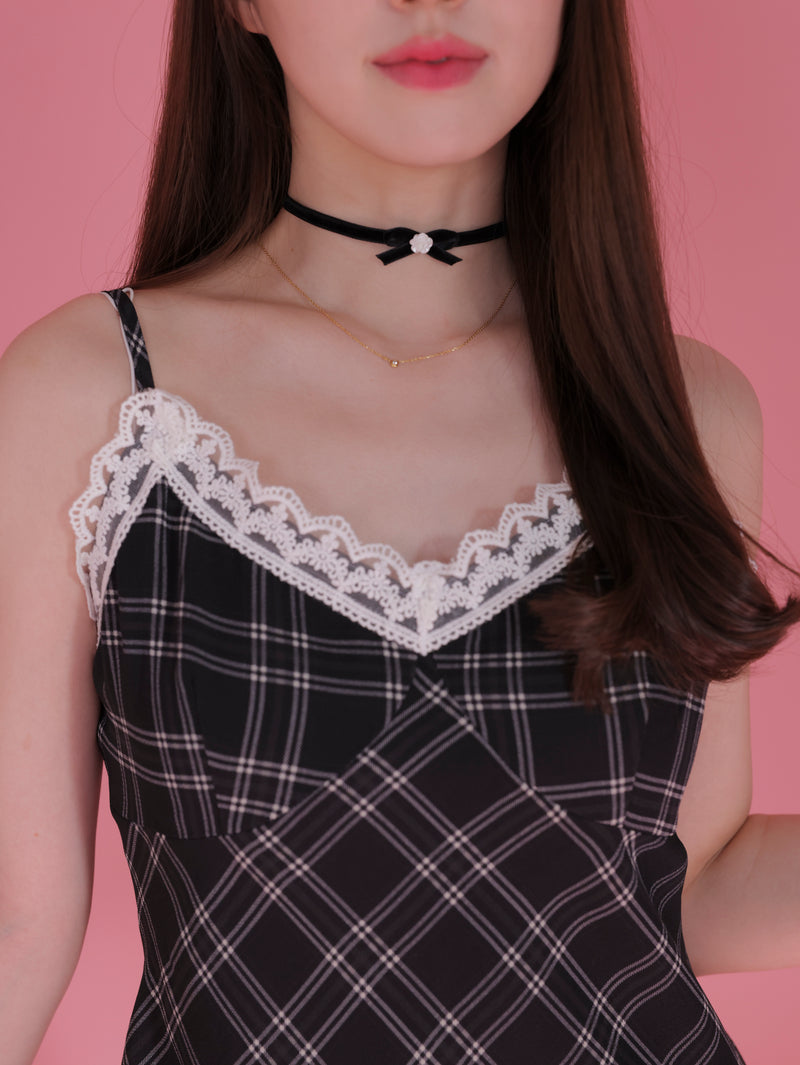 Check Romantic Dress