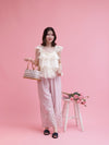 Flower Cutwork Pants
