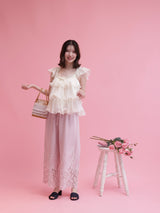Flower Cutwork Pants