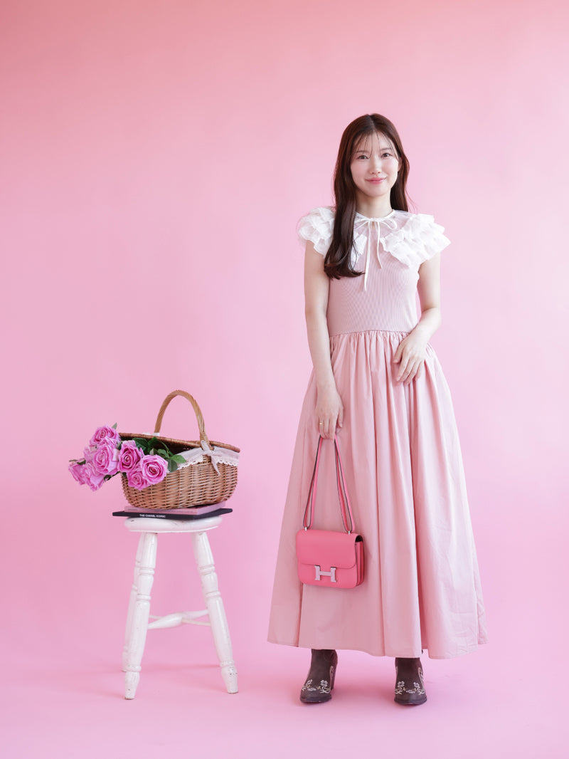 Volume Frill Docking Dress