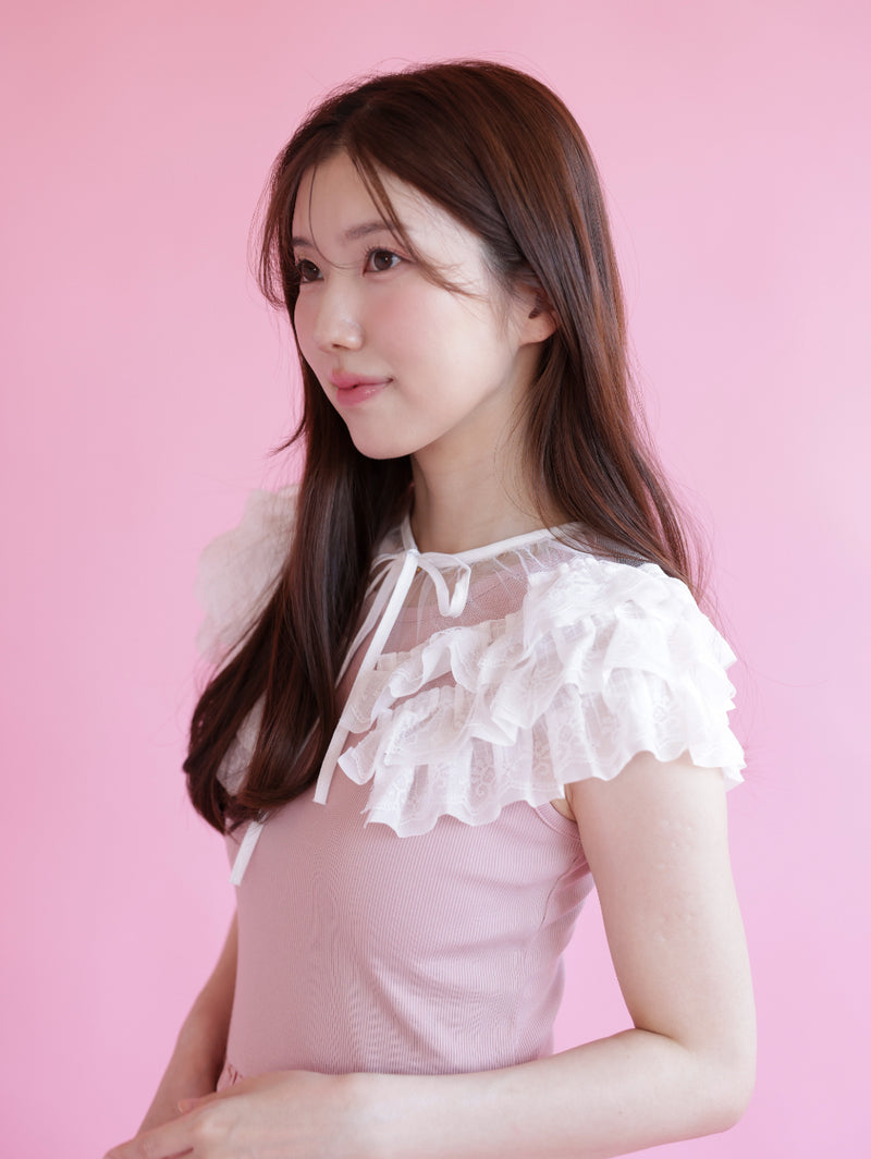 Volume Frill Docking Dress