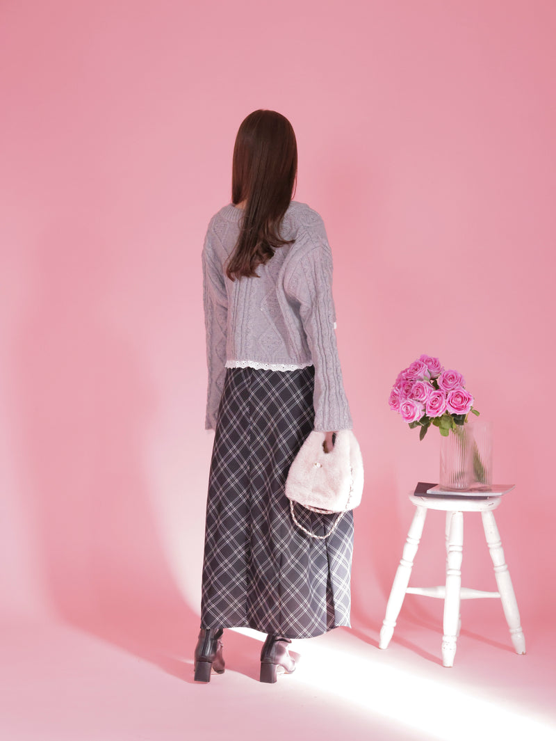 Short Ribbon Cardigan
