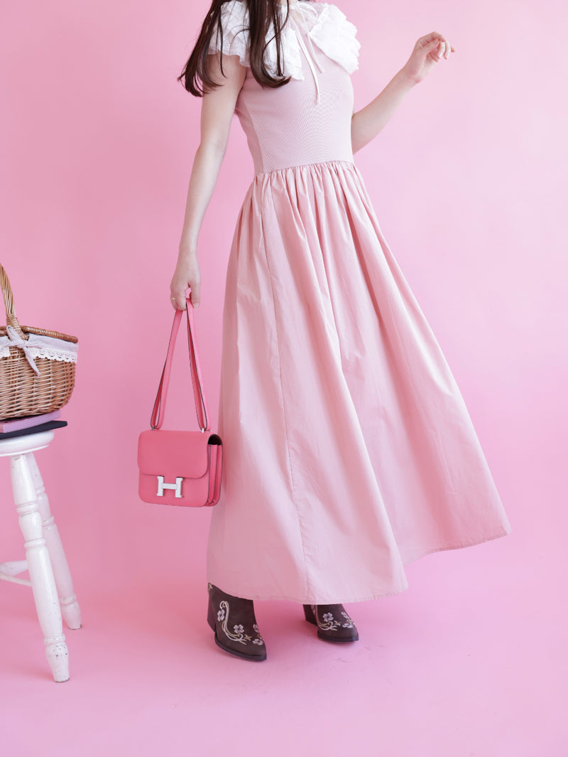 Volume Frill Docking Dress