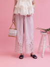 Flower Cutwork Pants
