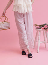 Flower Cutwork Pants