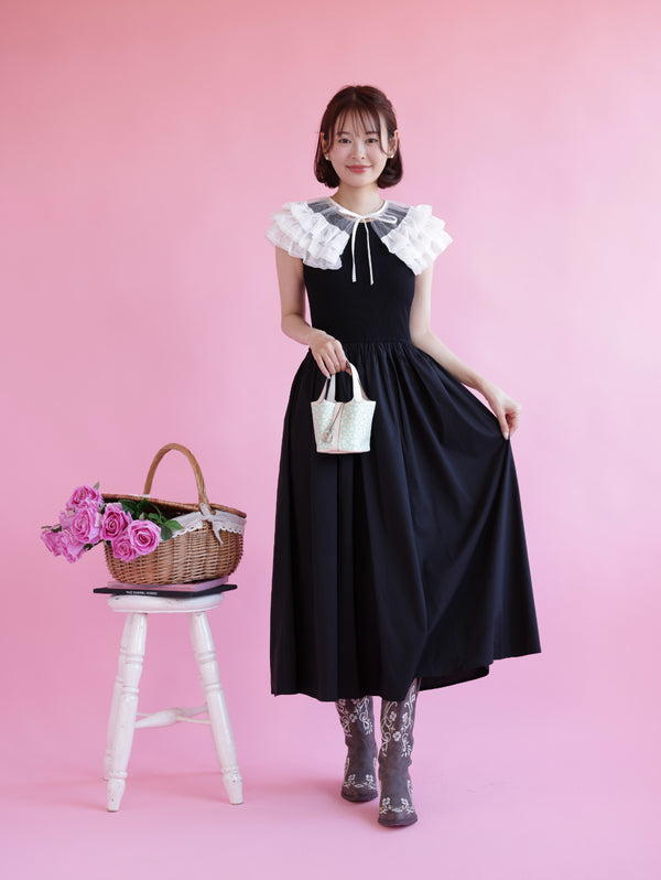 Volume Frill Docking Dress