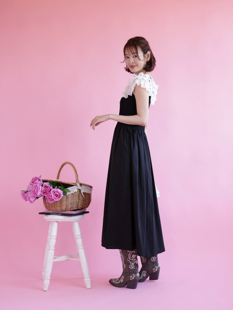 Volume Frill Docking Dress