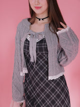Short Ribbon Cardigan