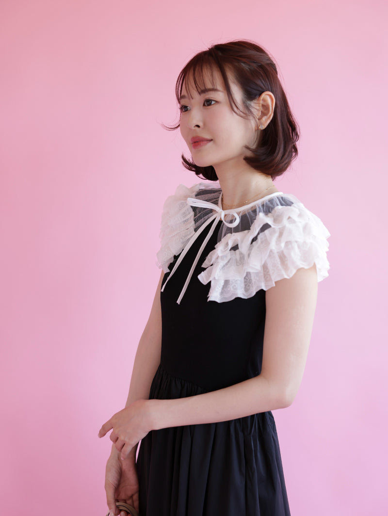 Volume Frill Docking Dress